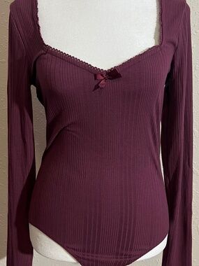 Selfie Ribbed Bodysuit | M